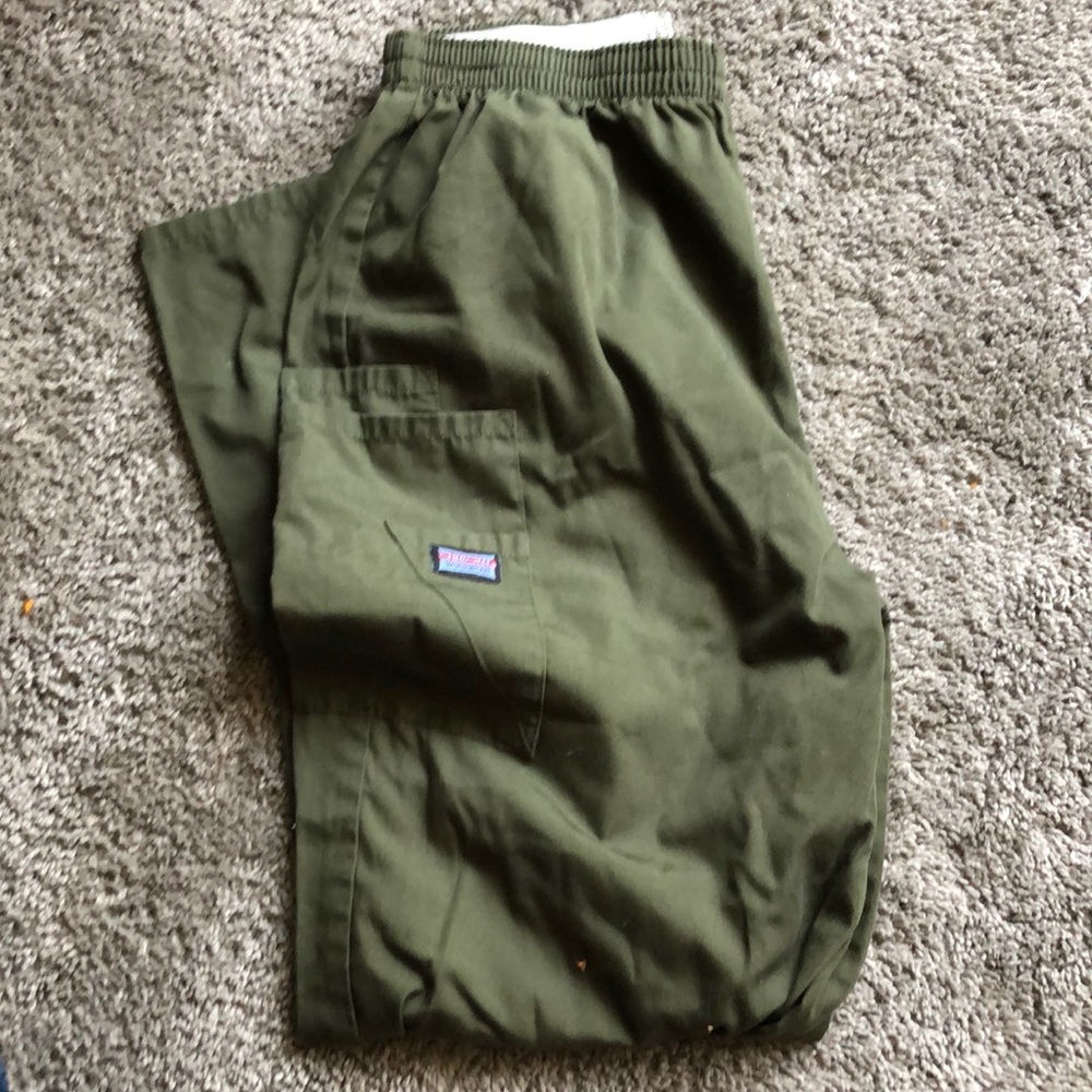 Army Green Cherokee Scrub Pants